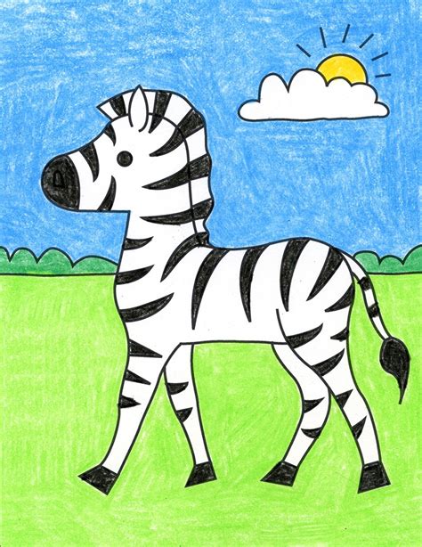 zebra in cartoon|How to Draw a Cute Zebra Drawing With This Easy .